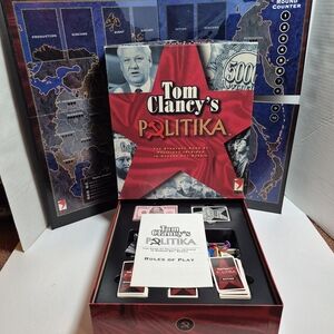 Tom Clancy's " Politika" - A 1997 Strategy Boad Game in Modern Russia Complete